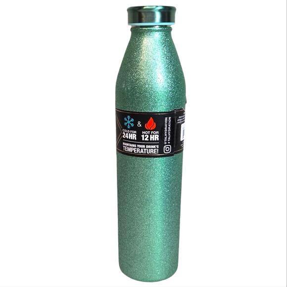 NEW Tal hydration Glitter Mint Green 20oz Double Wall Insulated Beverage Bottle - Picture 1 of 8